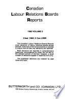 Canadian Labour Relations Boards Reports