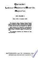 Canadian Labour Relations Boards Reports