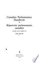 Canadian Parliamentary Handbook