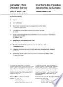 Canadian Plant Disease Survey