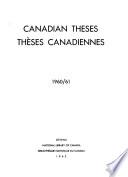 Canadian Theses