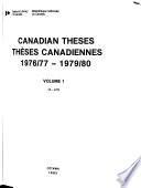 Canadian Theses