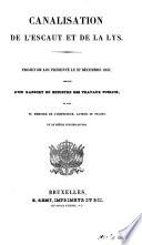 Canalisation de l'Escaut et de la Lys : projet de loi présenté le 27 décembre 1837
