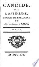 Candide, ou L'optimisme,