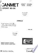 CANMET Report