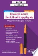 CAPES Anglais - Epreuve écrite disciplinaire appliquée - Session 2023