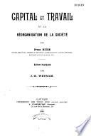 Capital et travail et la réorganisation de la société