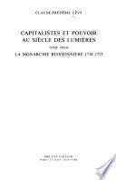 Capitalistes et pouvoir au siècle des lumières