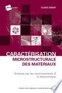 Caractérisation microstructurale des matériaux