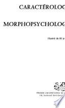 Caractérologie et morphopsychologie