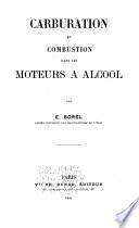 Carburation et combustion dans les Moteurs à Alcool