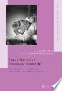 Carl Einstein et Benjamin Fondane