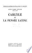 Carlyle et la pensée latine