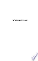 Carnet d'Aimé