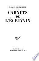 Carnets de l'écrivain