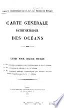 Carte générale bathymétrique des océans