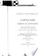 Cartulaire de l'abbaye de Saint-Martin de Pontoise