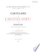 Cartulaire de l'Hotel-Dieu de Pontoise