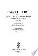 Cartulaire de la Commanderie de Richerenches de l'Ordre du Temple