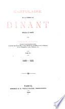 Cartulaire de la commune de Dinant: 1482-1555