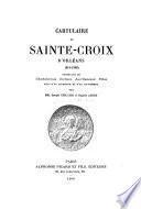 Cartulaire de Sainte-Croix d'Orléans (814-1300)