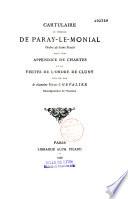 Cartulaire du prieuré de Paray-le-Monial