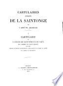 Cartulaires inédits de la Saintonge