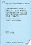 Case Law on Equitable Maritime Delimitation