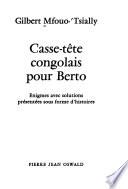 Casse-tête congolais pour Berto