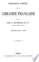 Catalogue annuel de la librairie française 1858-69