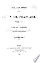 Catalogue annuel de la librairie française
