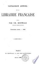 Catalogue annuel de la Librairie Francaise ..