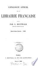 Catalogue annuel de la librairie française
