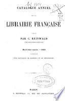 Catalogue Annuel de la Librairie Française