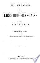 Catalogue annuel de la Librairie Francaise ..