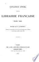 Catalogue annuel de la librairie française