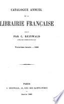 Catalogue annuel de la librairie française pour