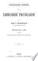 Catalogue annuel de la librairie française pour