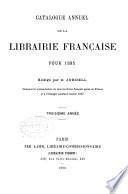 Catalogue annuel de la librarie francaise