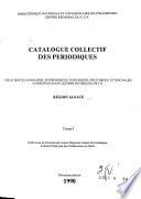 Catalogue collectif des périodiques de sciences humaines, économiques, juridiques, politiques et sociales conservés dans les bibliothèques de la région Alsace