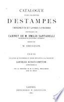 Catalogue d'une collection d'estampes, ornaments et livres a figures provenant du cabinet de Emilio Santarelli