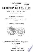 Catalogue d'une collection de médailles des rois et des villes de l'ancienne Grèce