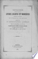 Catalogue d'une précieuse collection de livres anciens et modernes, principalement remarquable par des ouvrages sur l'art militaire, provenant de feu ... Langermann ...