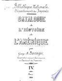 Catalogue de l'histoire de l'Amérique