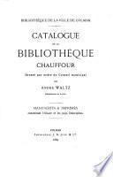 Catalogue de la bibliothèque Chauffour
