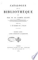 Catalogue de la bibliothèque de feu M. le comte Riant: ptie. Livres concernant la Scandinavie