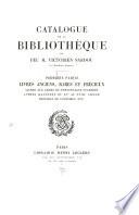Catalogue de la bibliothèque de feu m. Victorien Sardou ...