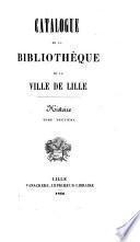 Catalogue de la bibliothèque de la ville de Lille