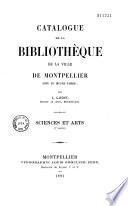 Catalogue de la bibliothèque de la ville de Montpellier