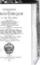 Catalogue de la bibliothèque de Van der Helle